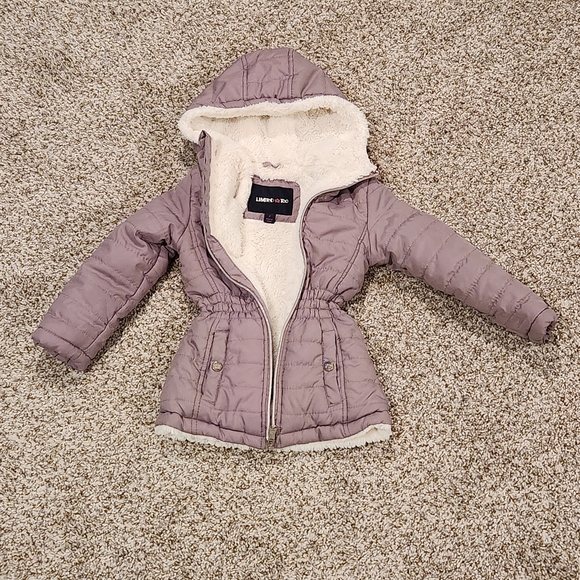 Limited Too Purple Kids Puffer Jacket Size 4 - Picture 1 of 6